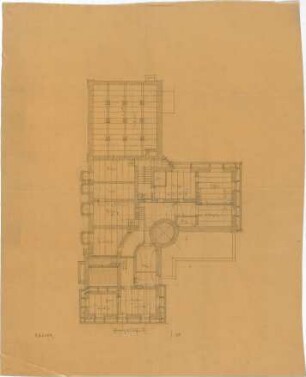 Hildebrand, Adolf von; München, Maria-Theresia-Str. 23; Wohnhaus Hildebrand - Grundriss Keller