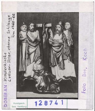 Doberan: Klosterkirche, Lettner-Altar, Moses und die eherne Schlange