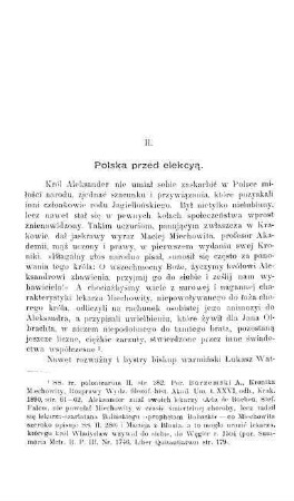 II. Polska przed elekcyą