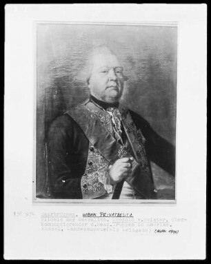 Bildnis des Generalleutnants Leopold von Heister, Oberkommandierender der hessischen Truppen in Amerika