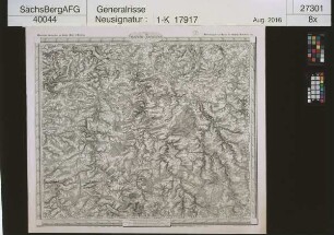 Topographischer Atlas des Königreichs Sachsen (Oberreitscher Atlas 1819-1860, Umdruckausgabe); Freiberg