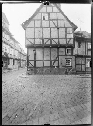 Quedlinburg, Dovestraße. Wohnhaus. Giebelfront