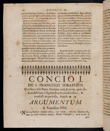 162-185, Concio I. - Concio III.