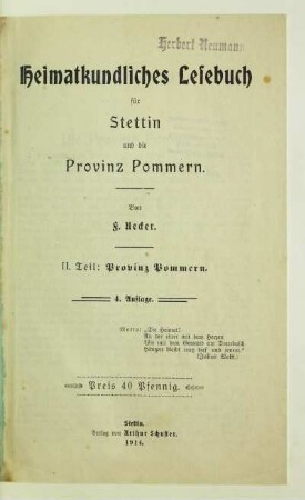 Teil 2: Provinz Pommern