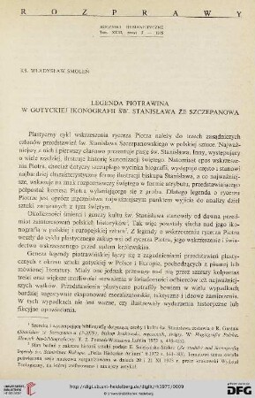 Tom 23: Legenda Piotrawina w gotyckiej ikonografii św. Stanisława ze Szczepanowa