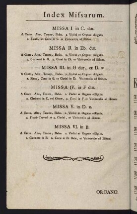 Index Missarum