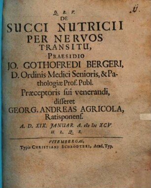 De succi nutricii per nervos transitu