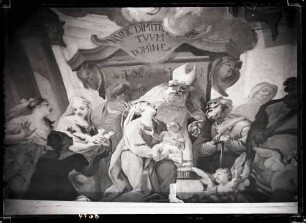Schloßkirche; Deckenbild im nördlichen Seitenschiff