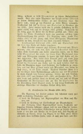 21. Constantin der Große (324-337)