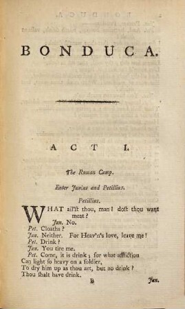 Bonduca : A Tragedy ; With Alterations. As It Is Performed At The Theatre-Royal In The Haymarket