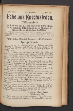 Heft 10. Juli 1910
