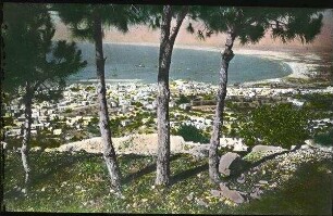 Haifa u. Bucht von Akko vom Karmel aus