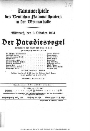 Der Paradiesvogel