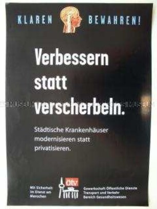 Maueranschlag der ÖTV zur Gesundheitsreform