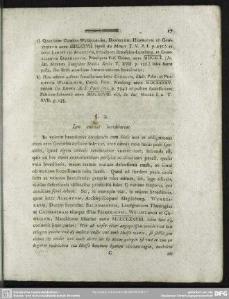 §. 3. Lex unionis hereditariae