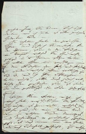 Brief von Clara Schumann an Eberhard Peters : Brief von Clara Schumann an Eberhard Peters. Düsseldorf, 11.05.1854. Seite 2. Dresden: SLUB Mscr.Dresd.App.232,181