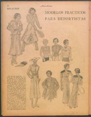Modelos prácticos para deportistas [Dibujos] : Para la mujer