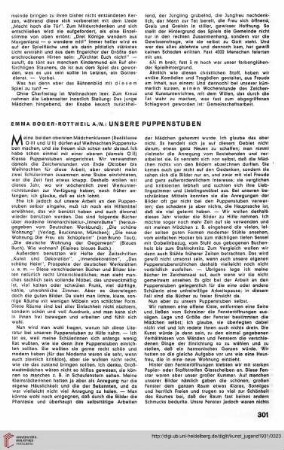 N.F. 11.1931: Unsere Puppenstuben