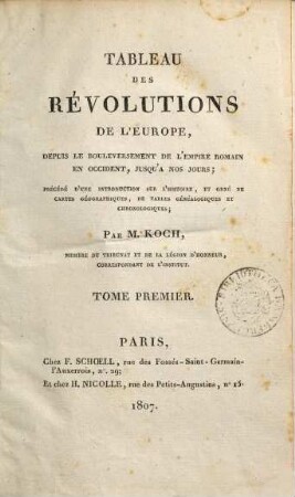 Tableau des revolutions de l'Europe, ..., 1