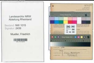 Entnazifizierung Friedrich Mueller , geb. 23.06.1897 (Paedagoge)