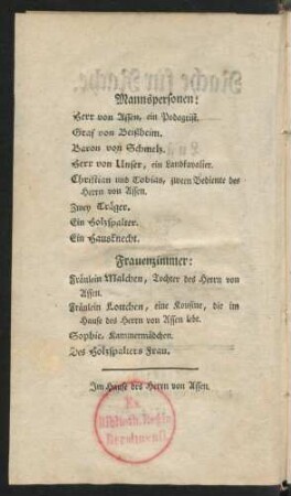 Mannspersonen: