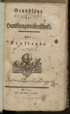 Grundsätze der Handlungswissenschaft : Für Kaufleute