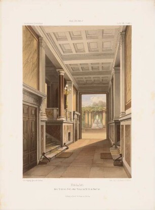 Einfahrt des Hauses Bellevuestraße 8, Berlin: Perspektivische Ansicht (aus: Architektonisches Skizzenbuch, H. 70/5, 1864)