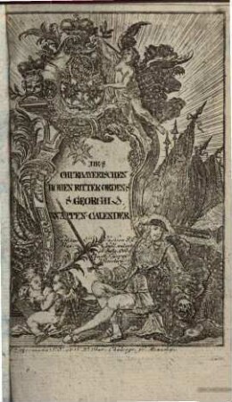 Des Churbaierischen Hohen Ritter-Ordens St. Georgii Wappen-Kalender, 1804