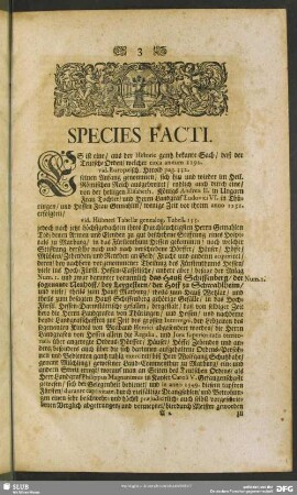 Species Facti