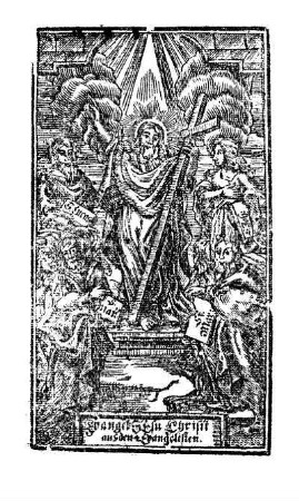 Evangel Jesu aus den 4 Evangelisten