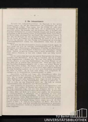 2. Die Johannisbeere.