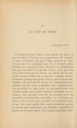 II Le Coup De Force