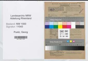 Entnazifizierung Georg Puetz, geb. 30.03.1908 (Ingenieur)