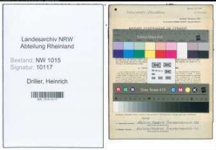 Entnazifizierung Heinrich Driller , geb. 13.04.1904 (Lehrer)