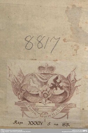 Exlibris: Friedrich August, Herzog von Braunschweig-Oels