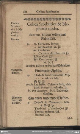 Colica Scorburica & Nephritis notha