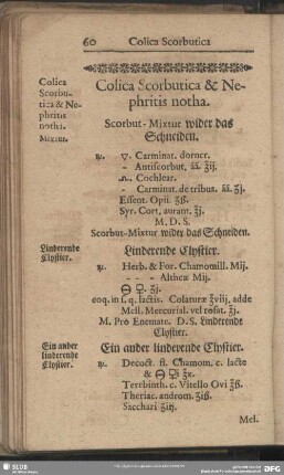 Colica Scorburica & Nephritis notha