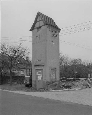 Groß Luja. Transformatorenhaus : Spremberg-Groß Luja. Transformatorenhaus, Straßenansicht. Um 1910