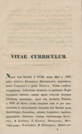 Vitae curriculum.