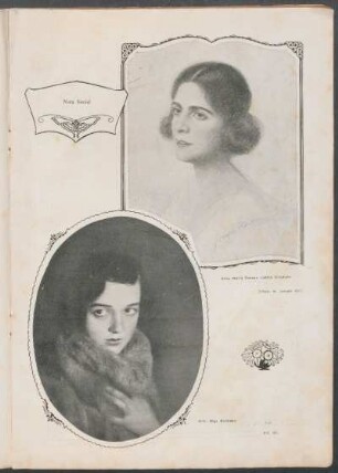 Nota social. - Srta. María Susana Lastra Villafañe [y] Srta. Olga Erichsen