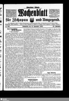 Wochenblatt für Zschopau und Umgegend : Zschopauer Tageblatt u. Anzeiger