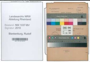 Entnazifizierung Rudolf Blankenburg , geb. 21.02.1890 (Kaufmann)