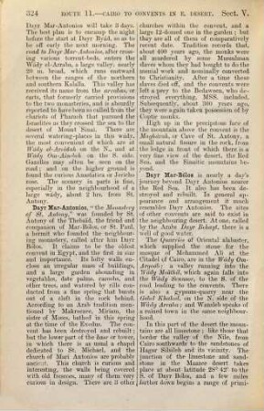 A Handbook for Travellers in Lower and upper Egypt; including Descriptions of the Course of the Nile through Egypt and Nubia, Alexandria, Cairo, the Pyramids, Thebes, the Suez Canal, the Peninsula of Mount Sinai, the Oases, the Fayoom, etc. : In 2 Parts. 33 Maps, Plans, etc.. 2