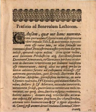 Dissertatio de nummis quibusdam ex Chymico metallo factis