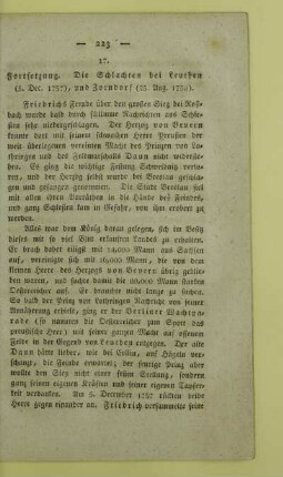 17. Fortsetzung. Die Schlachten bei Leuthen (5. Dec. 1757), und Zorndorf (25. Aug. 1758)