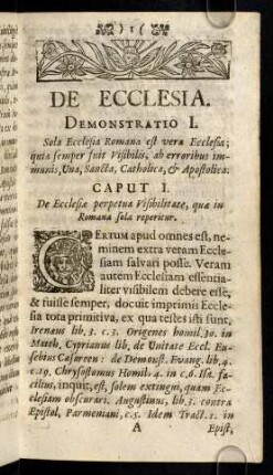 1-16, Caput I. - II.
