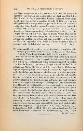 392 [Rezension] De occasionariis et recidivis