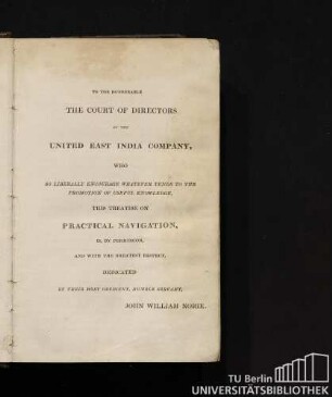 To the honorable The Court of Directors of the United East India Company