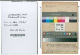Entnazifizierung Martin Heithoff , geb. 10.11.1902 (Angestellter)