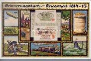 Patriotische Postkarte zum Ersten Weltkrieg
